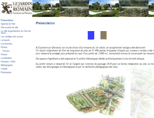 Tablet Screenshot of jardin-romain.fr